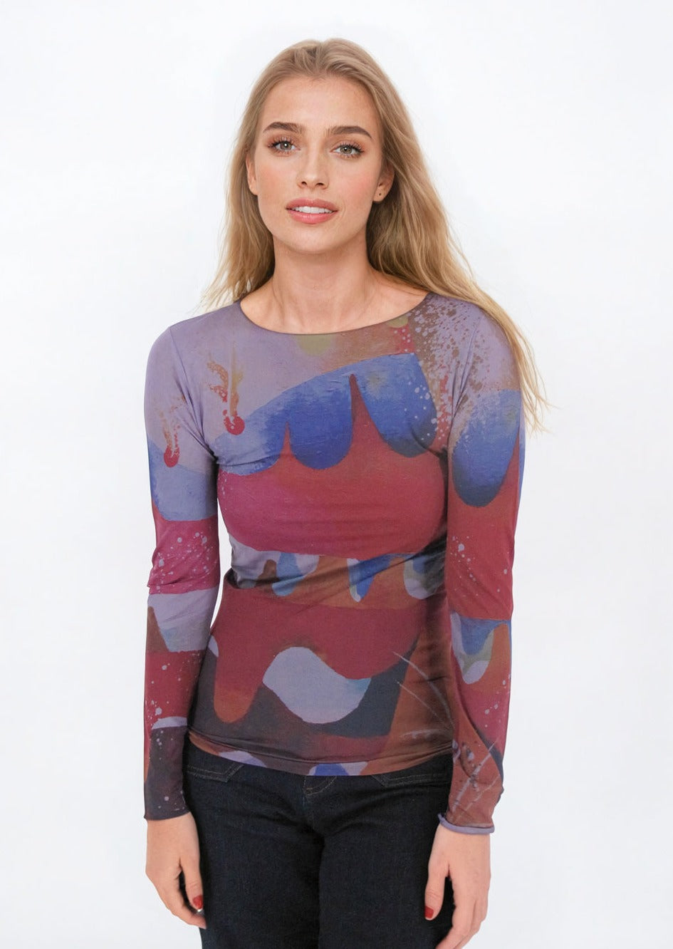 Summer Joy Second Skin Raw Edge Top