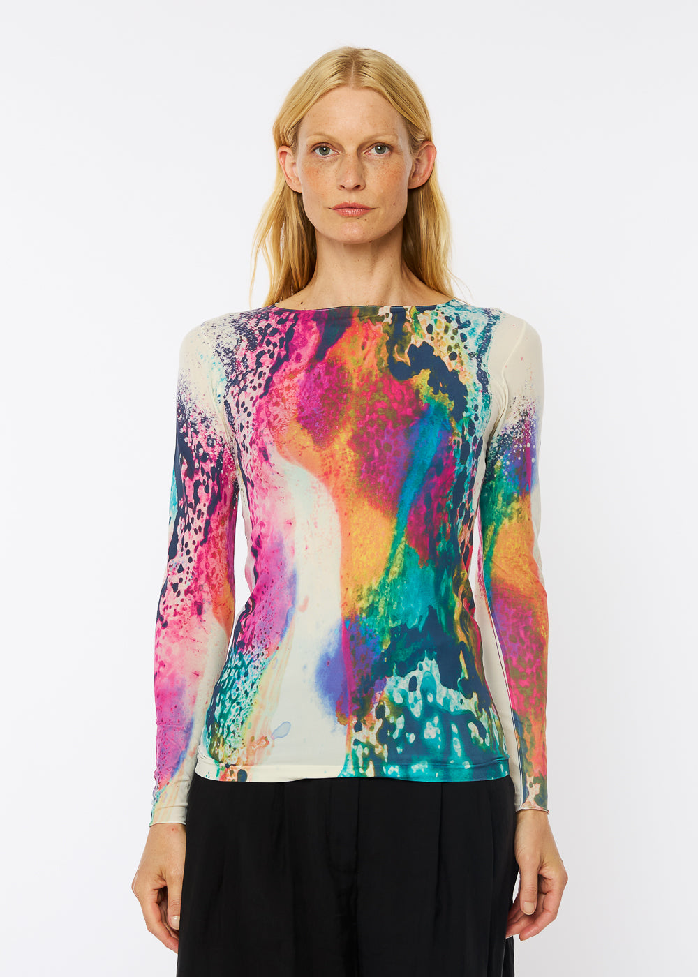 Opalescent Raw Edge Second Skin Top