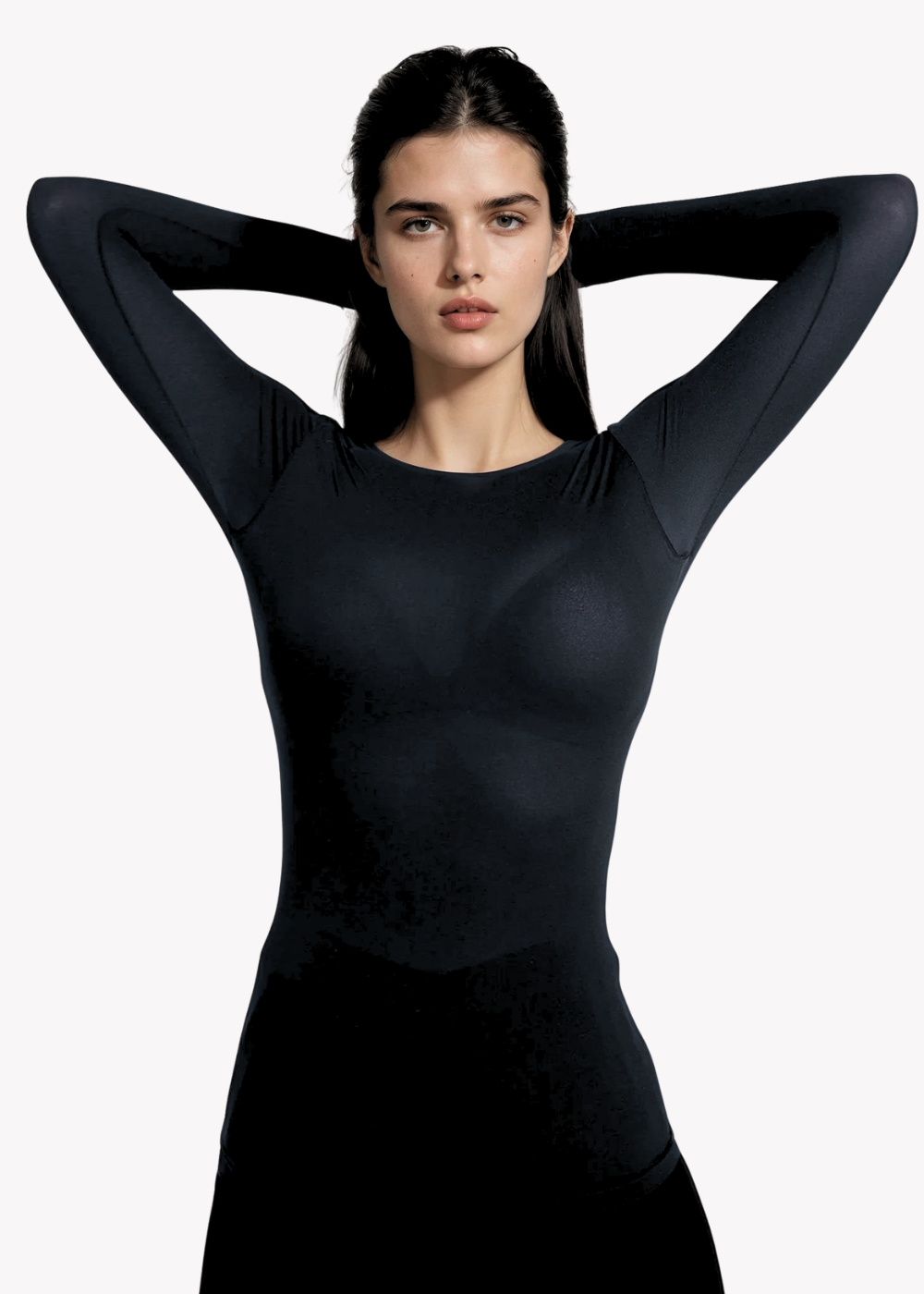 Solid Raw Edge Second Skin Top