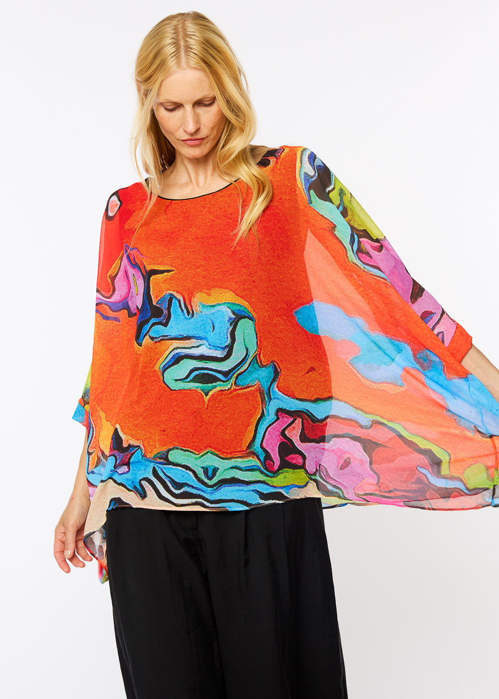 Capri Poncho in Wake Up