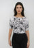 Florence Double Sheer Short Sleeve Top - Prints