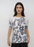 Florence Solid Double Sheer Short Sleeve Top - Prints