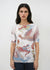 Florence Double Sheer Short Sleeve Top - Prints