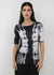 Web Exclusive - Florence Solid Double Sheer Short Sleeve Top - Tie Dye