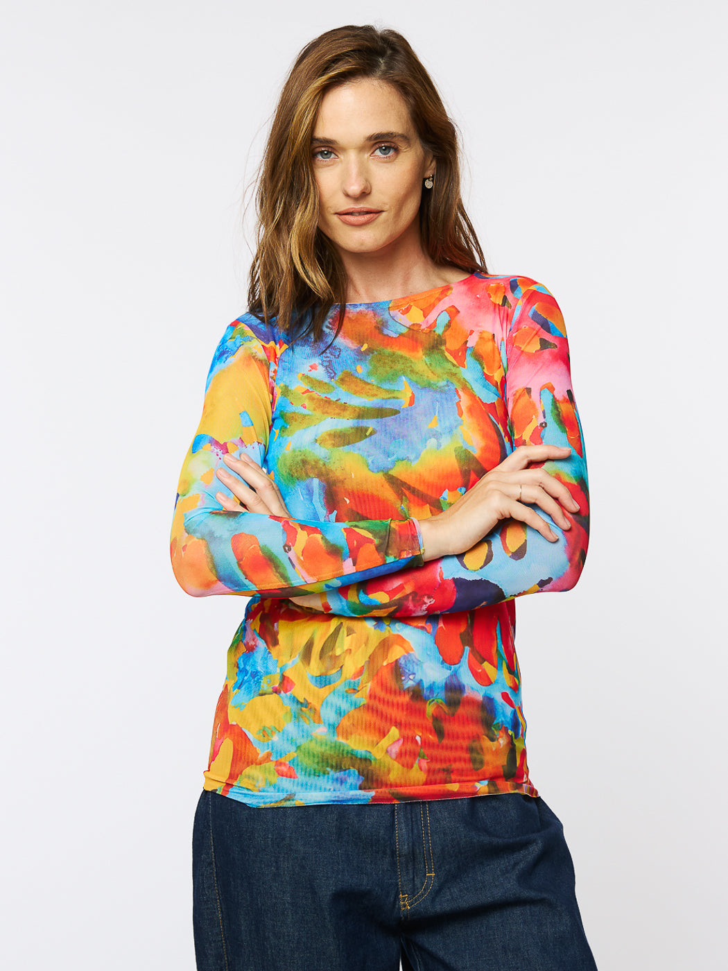 Color Me Crazy - Florence Double Sheer Top