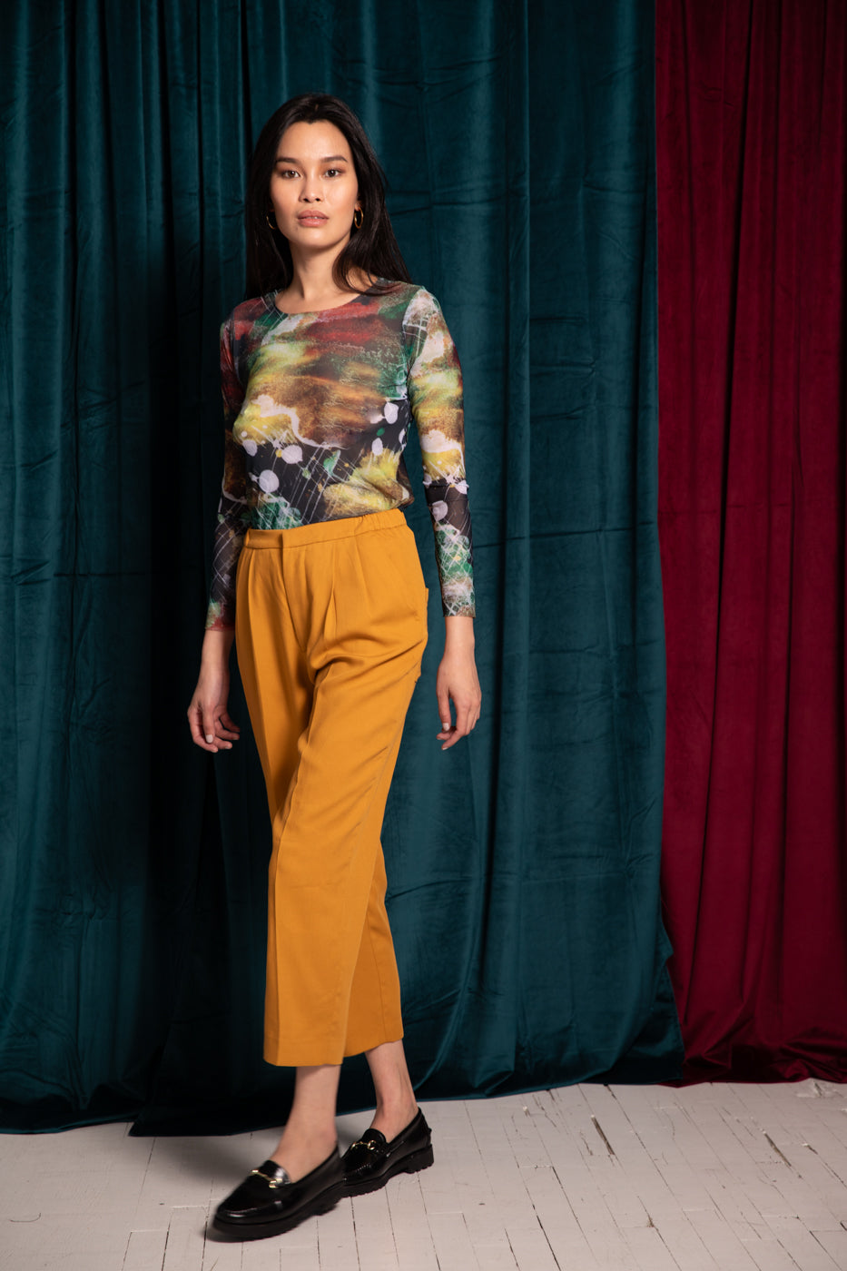 Lucid Dream Green - NudiTee Sheer Top - In Stock