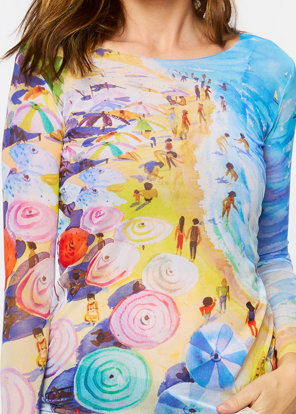 French Riviera - NudiTee Sheer Top