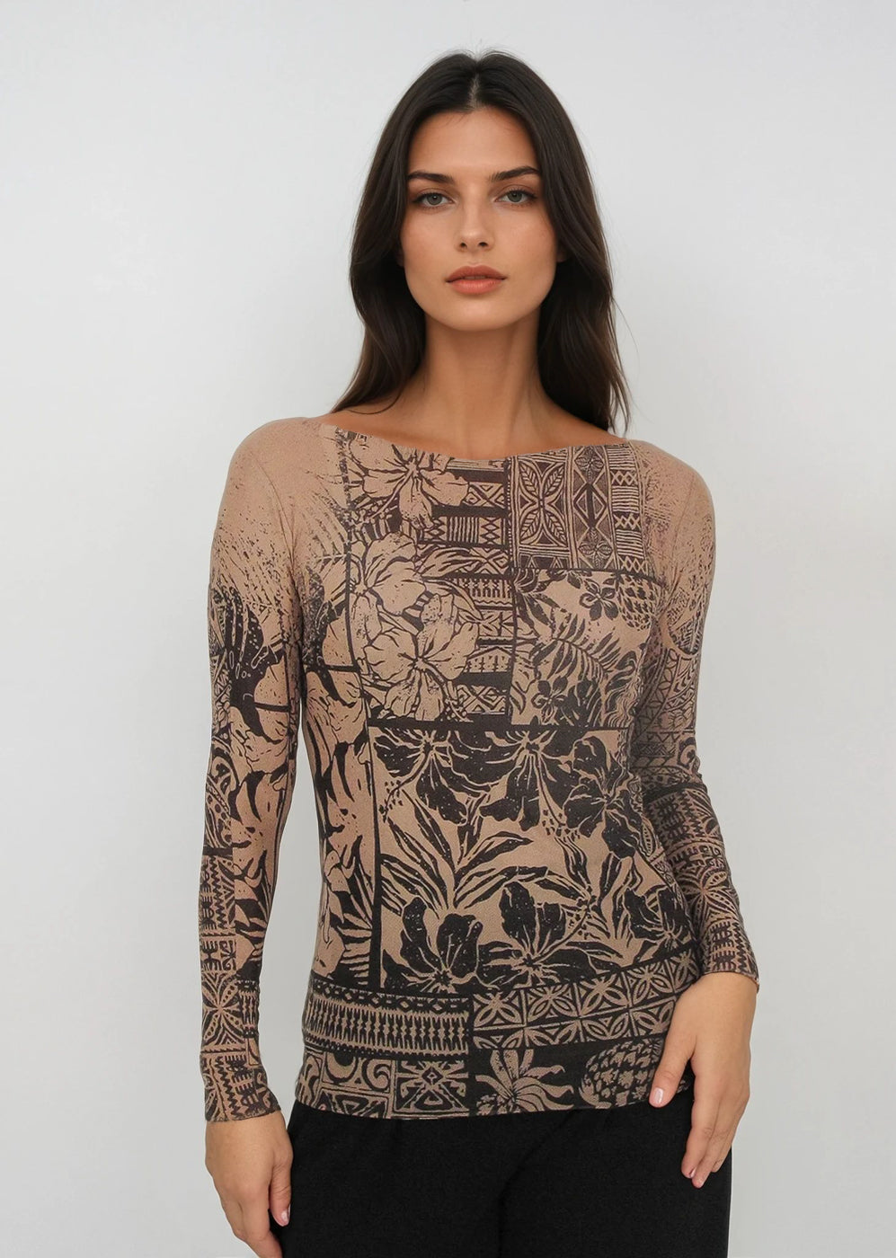 Nudi Ink Mesh Top