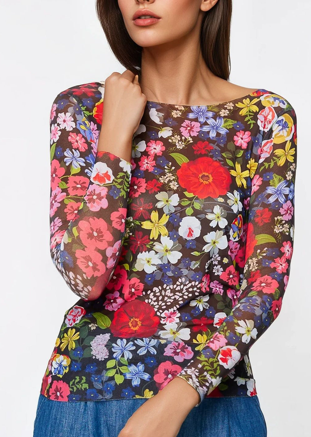 Perennial - NudiTee Sheer Top