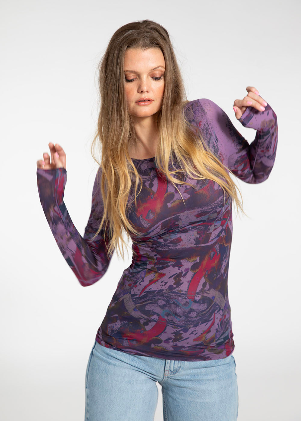 Symphony Second Skin Raw Edge Top