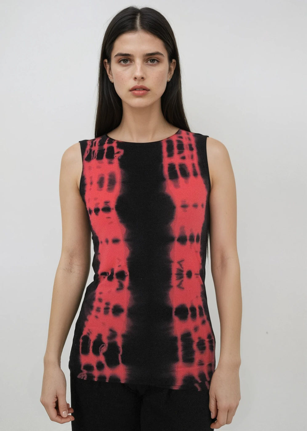 Web Exclusive - Florence Double Sheer Tank Top - Tie Dye