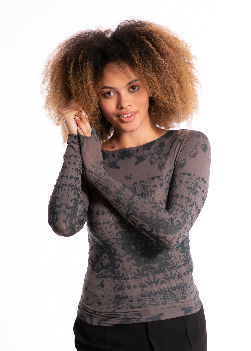 Henna Second Skin Raw Edge Top