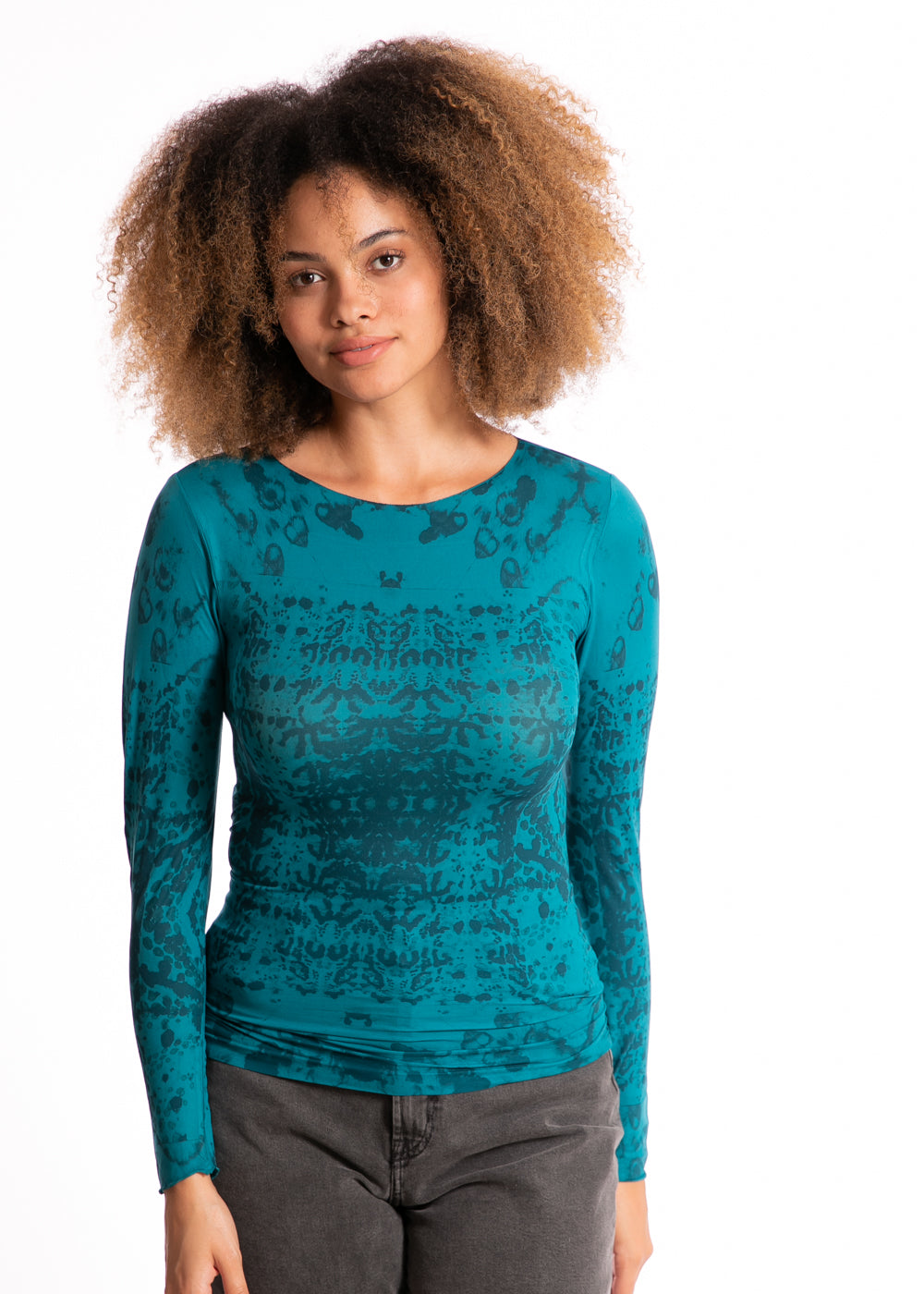 Henna Second Skin Raw Edge Top