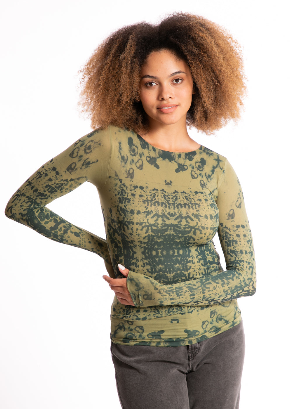 Henna Second Skin Raw Edge Top