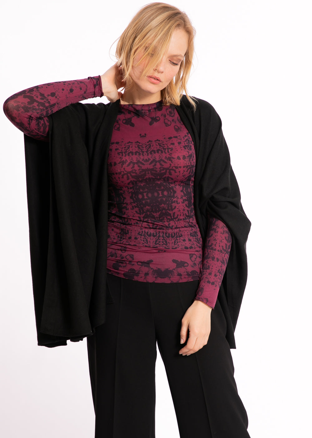 Henna Second Skin Raw Edge Top