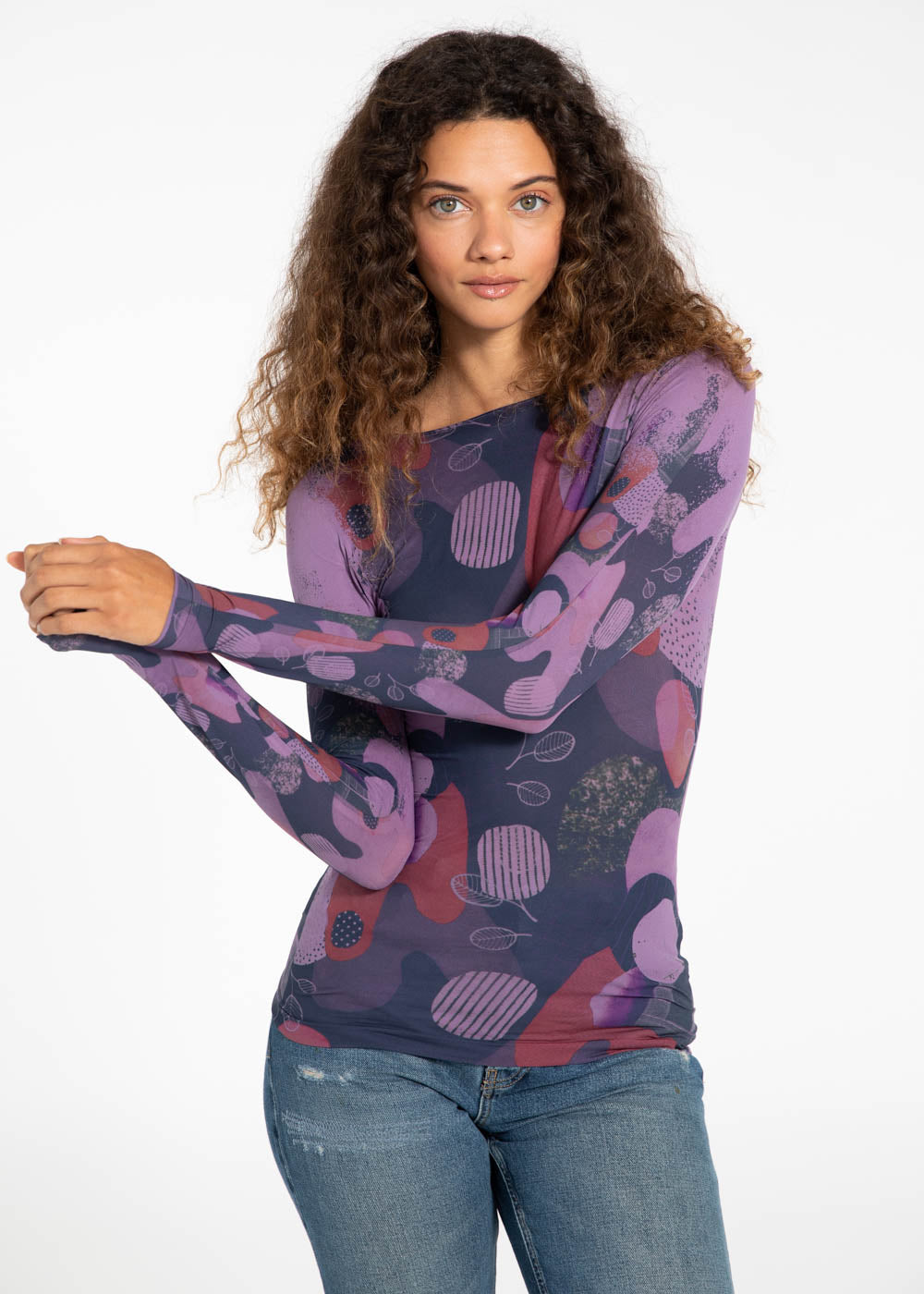 Pop Art Second Skin Raw Edge Top