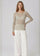 Polka Dot on Off-White - NudiTee Sheer Top