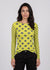 Grunge Polka Dot Raw Edge Second Skin Top