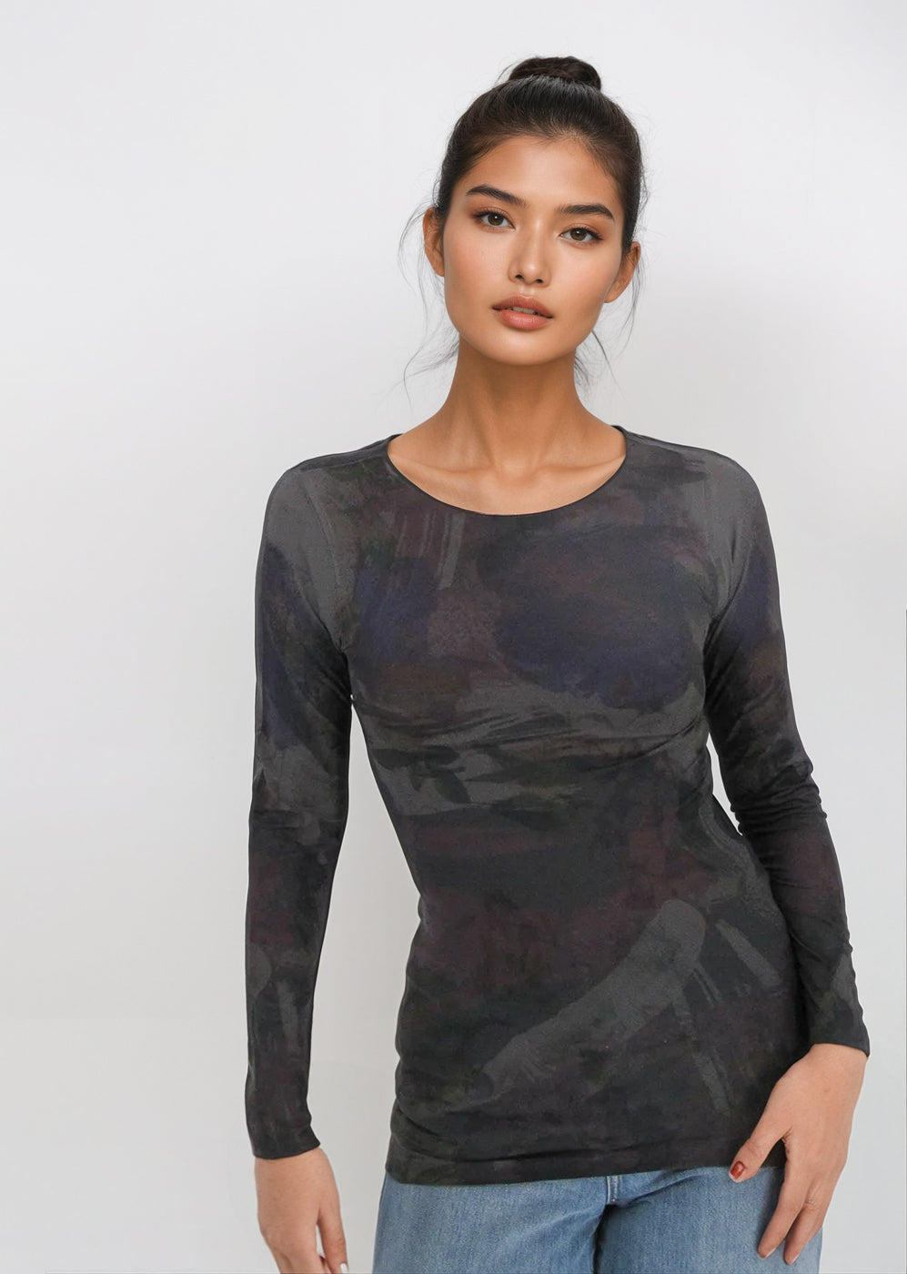 Web Exclusive - Raw Edge Second Skin Top