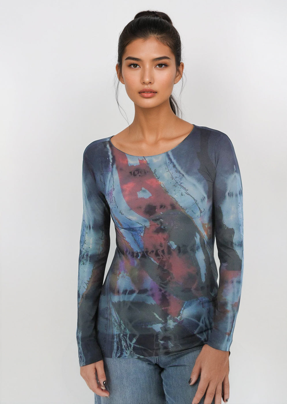 Web Exclusive - Raw Edge Second Skin Top