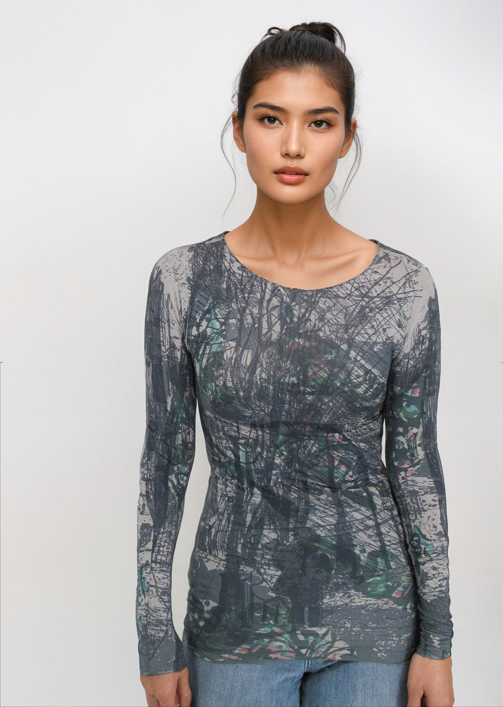 Web Exclusive - Raw Edge Second Skin Top