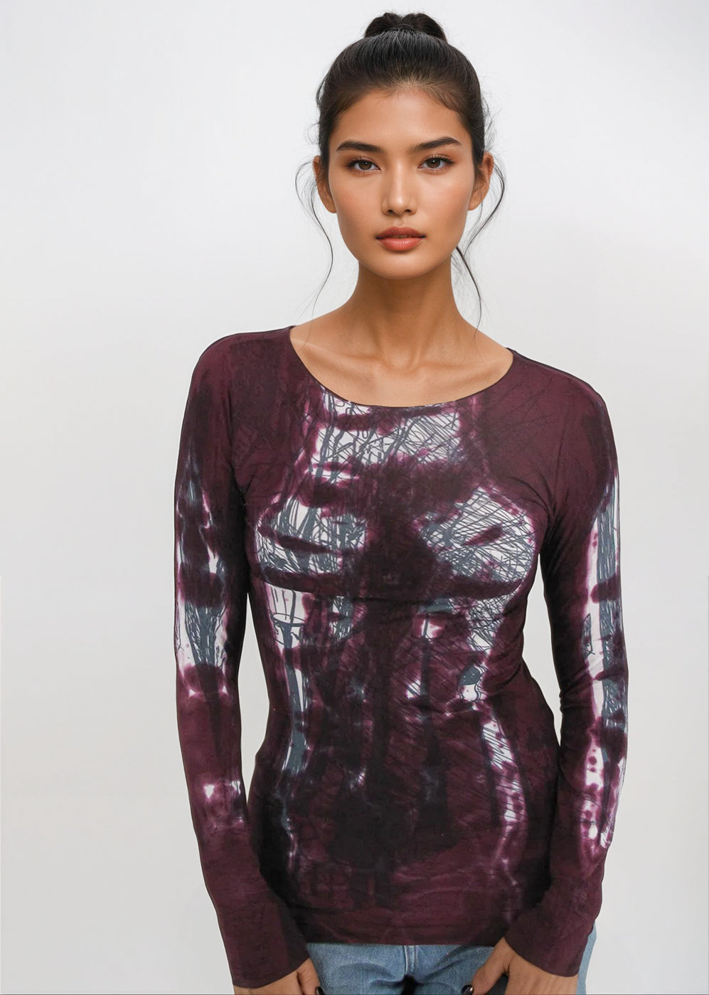 Web Exclusive - Raw Edge Second Skin Top