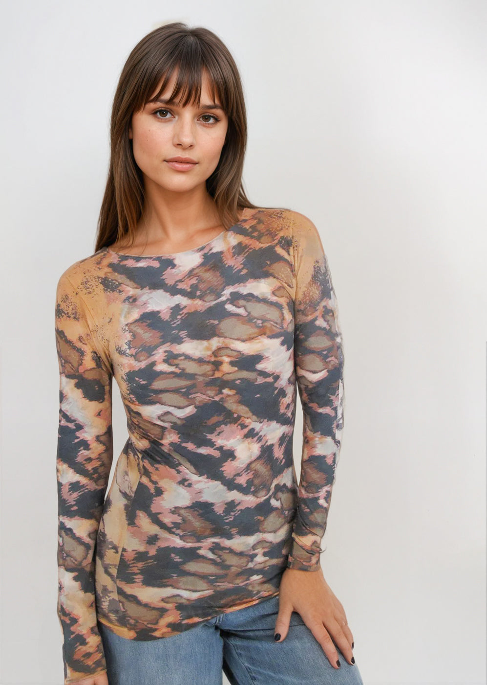 Web Exclusive - Raw Edge Second Skin Top