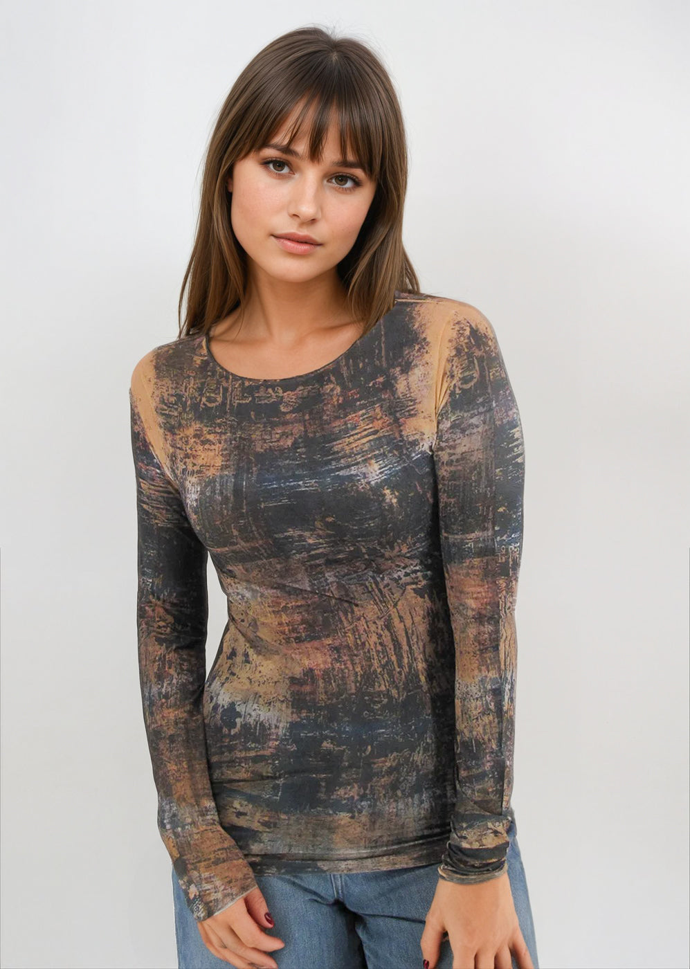 Web Exclusive - Raw Edge Second Skin Top