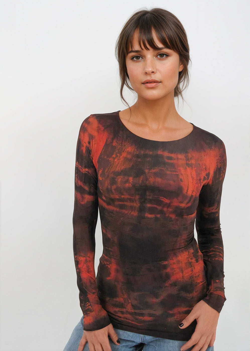 Web Exclusive - Raw Edge Second Skin Top