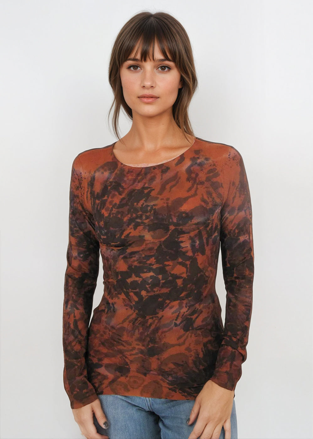 Web Exclusive - Raw Edge Second Skin Top