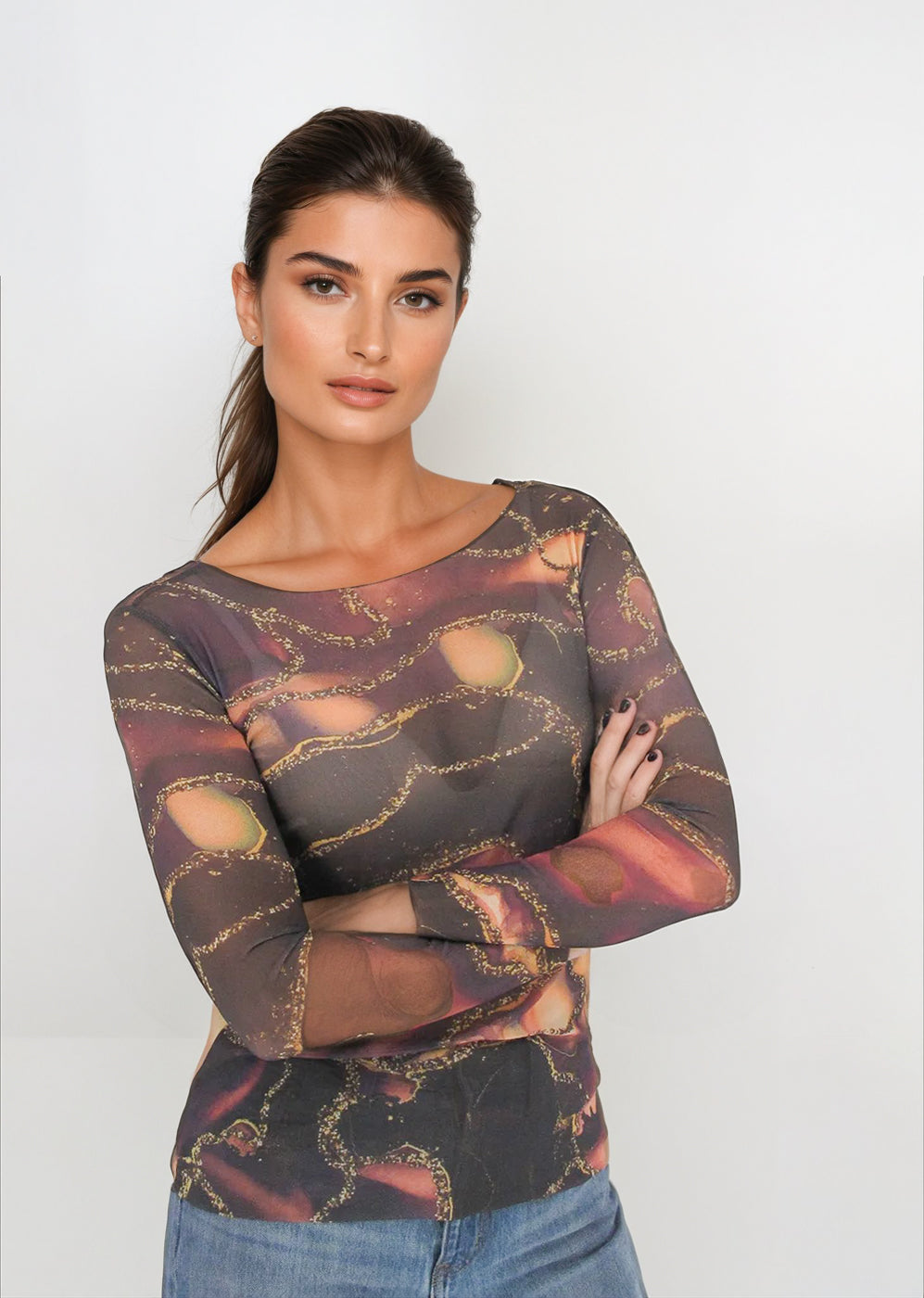 Web Exclusive - NudiTee Sheer Top