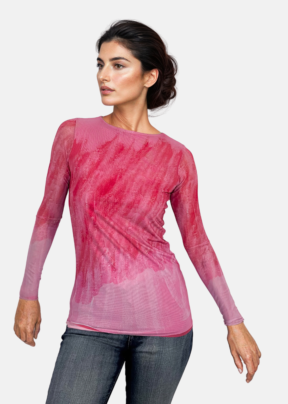 Pinky Promise - Florence Double Sheer Top
