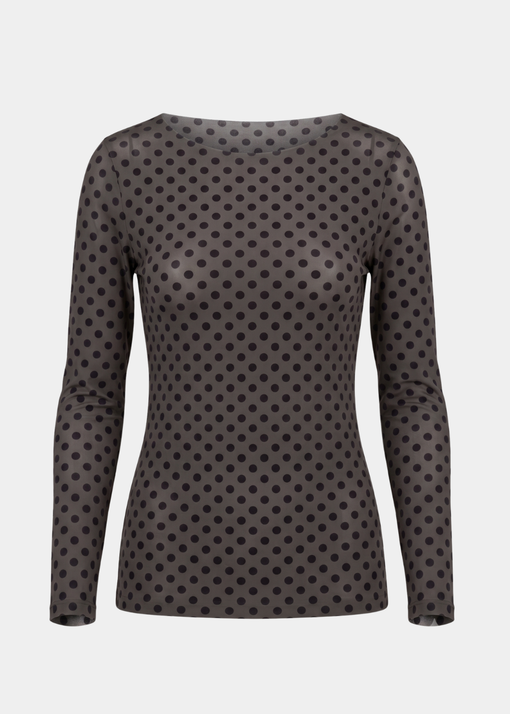 Mini Dot Raw Edge Second Skin Top