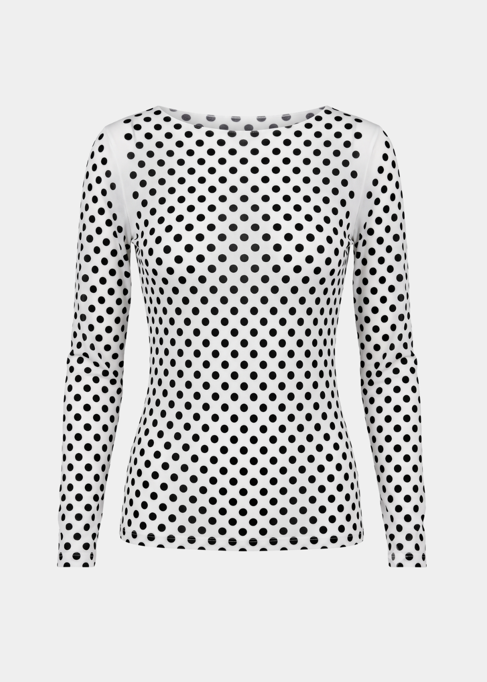Mini Dot Raw Edge Second Skin Top
