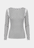 Classic Dot Raw Edge Second Skin Top