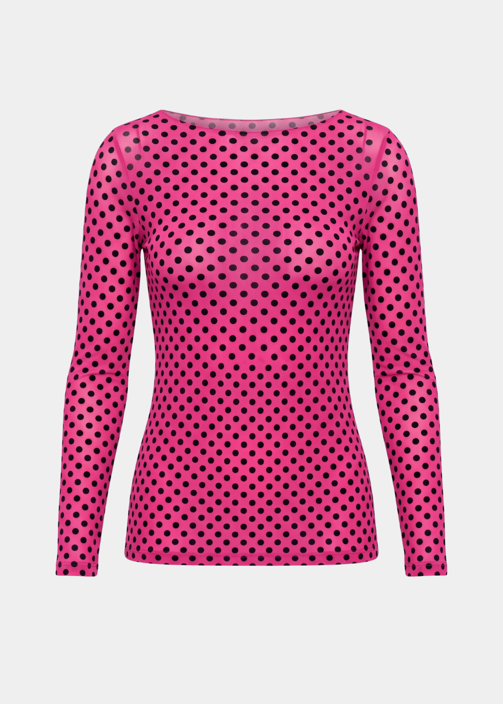 Mini Dot Raw Edge Second Skin Top