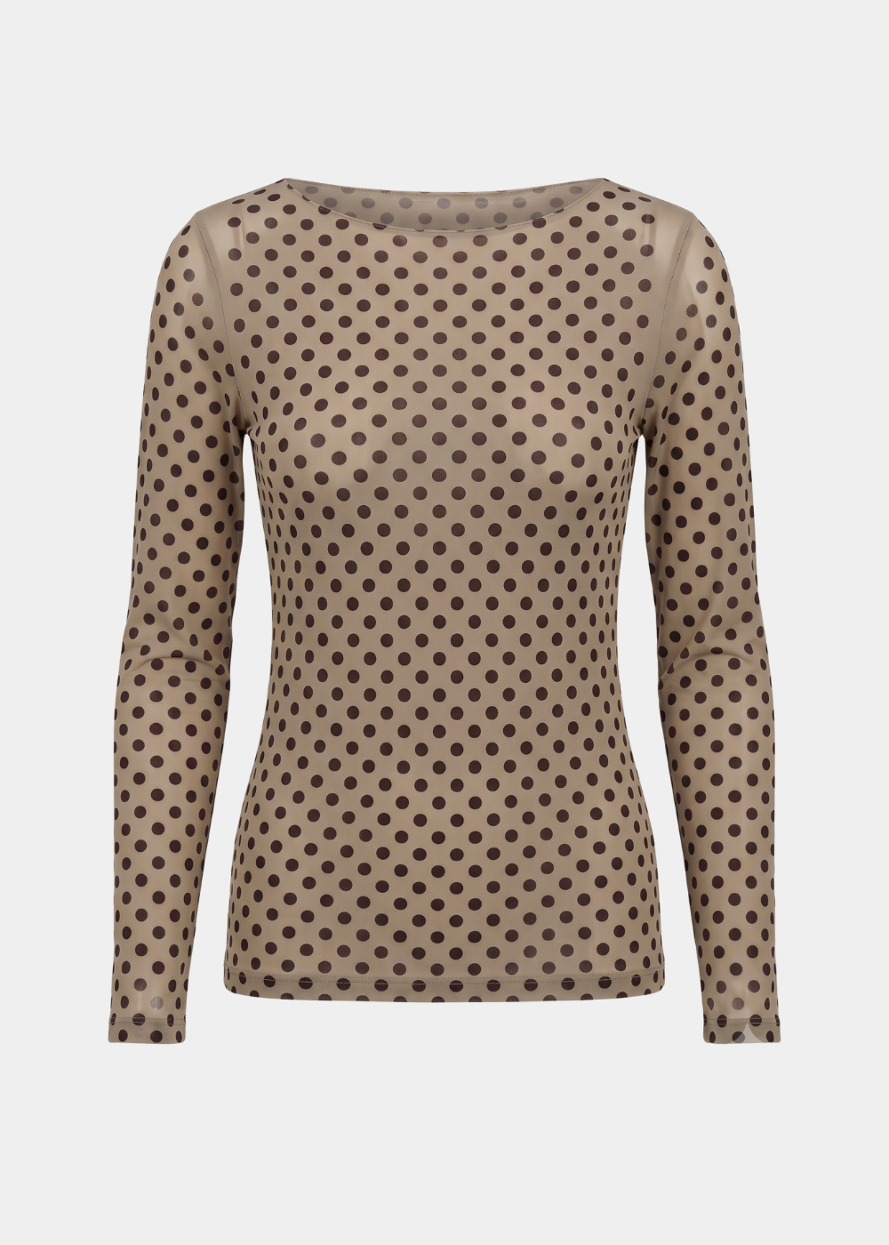 Mini Dot Raw Edge Second Skin Top