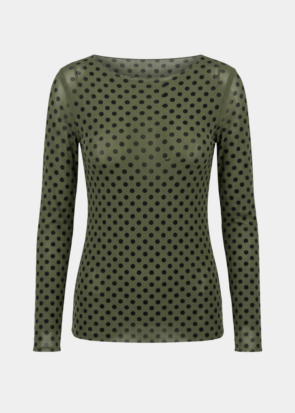 Mini Dot Raw Edge Second Skin Top