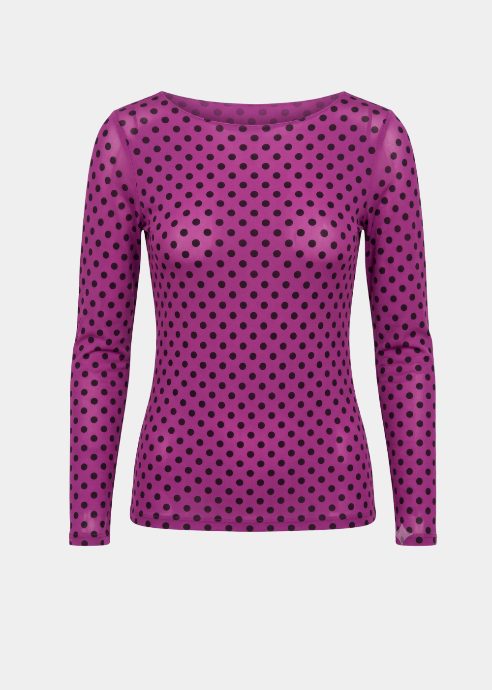 Mini Dot Raw Edge Second Skin Top