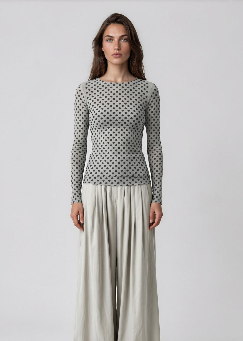 Classic Dot Raw Edge Second Skin Top – AMB Designs