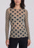 Grunge Polka Dot Raw Edge Second Skin Top