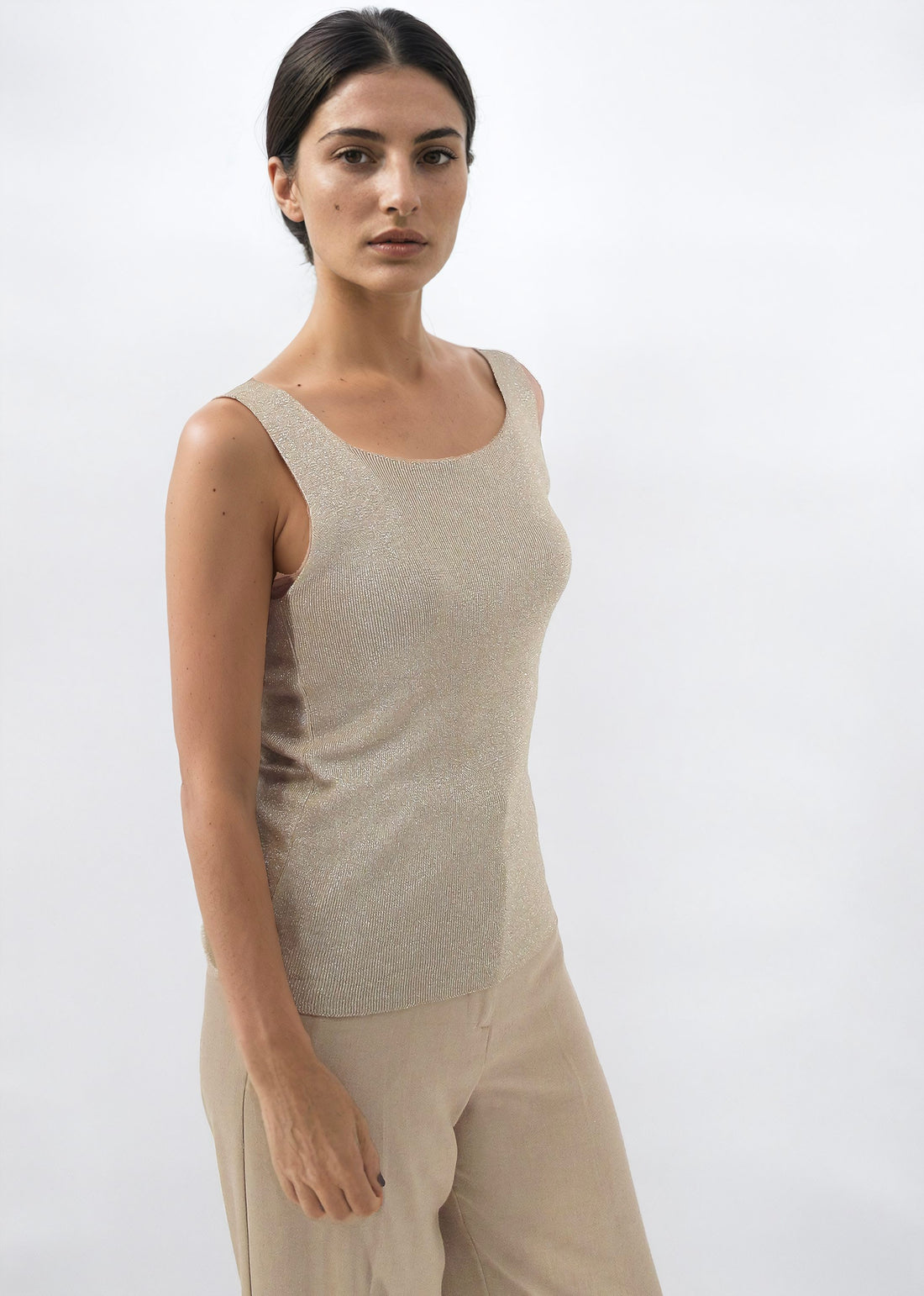 Web Exclusive Lurex Knitted Tank