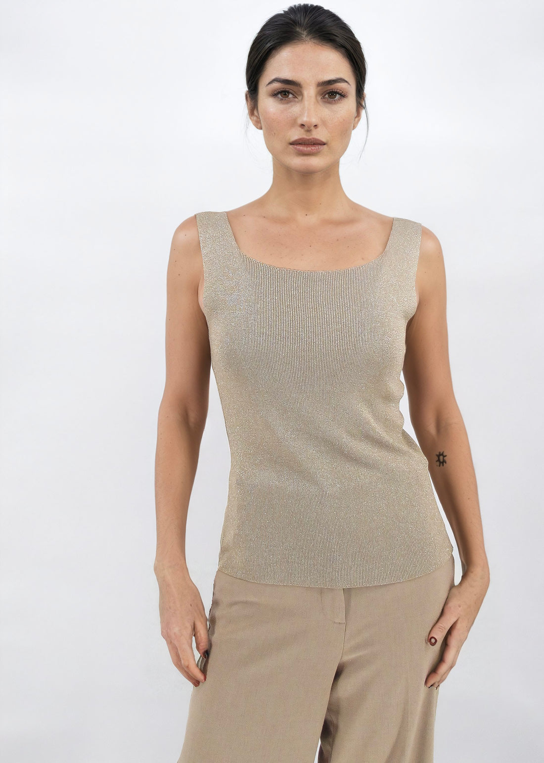 Web Exclusive Lurex Knitted Tank