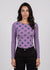Grunge Polka Dot Raw Edge Second Skin Top