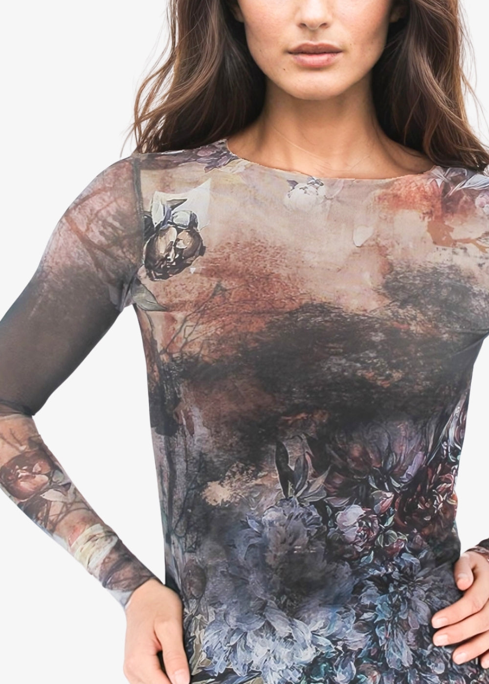 Moody Garden - Florence Double Sheer Top- In Stock