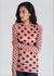 Grunge Polka Dot Raw Edge Second Skin Top