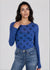 Grunge Polka Dot Raw Edge Second Skin Top