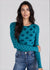 Grunge Polka Dot Raw Edge Second Skin Top