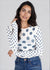 Grunge Polka Dot Raw Edge Second Skin Top