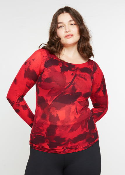 Foliage Second Skin Raw Edge Top – AMB Designs